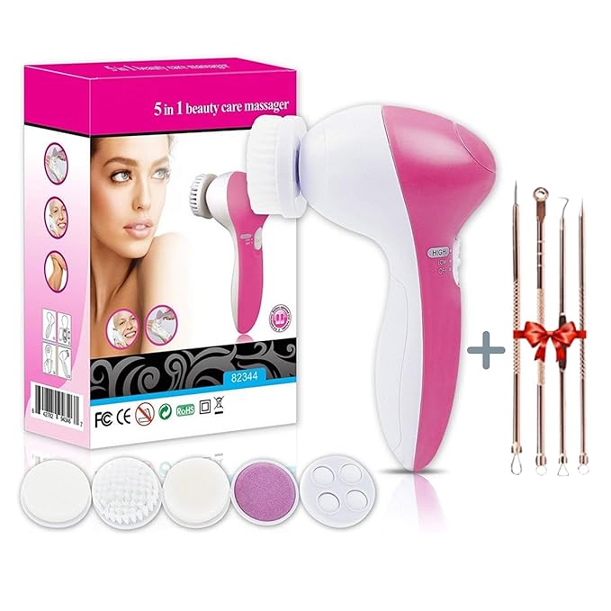 5-in-1 Electric Facial Cleansing Brush | Deep Skin Care Massager