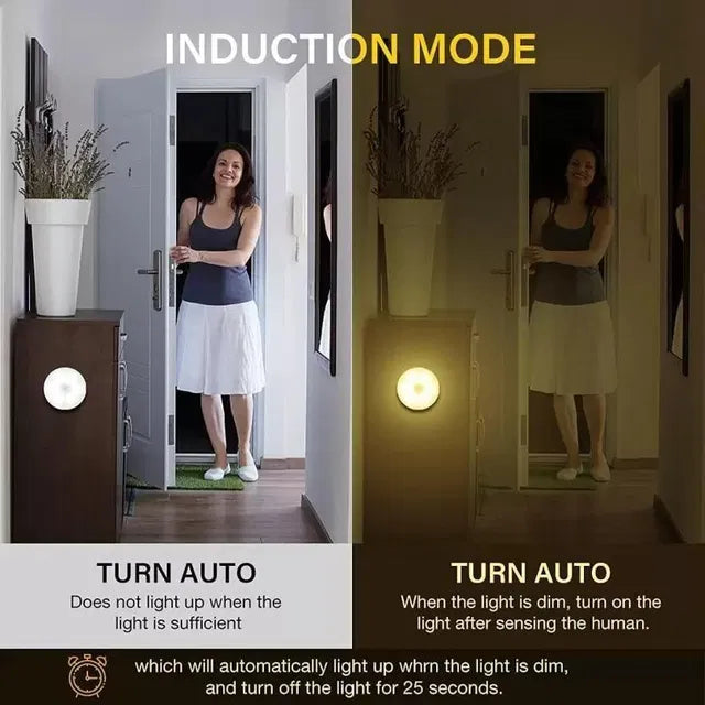 USB Rechargeable Motion Sensor LED Night Light (Pack of 2)