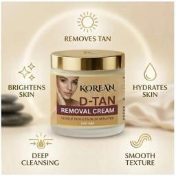 Korean D-Tan Removal Face Cream | Skin Brightening Cream (Pack of 2)